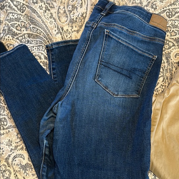 American Eagle Outfitters Women's Blue and khaki Jeans - Picture 3 of 6